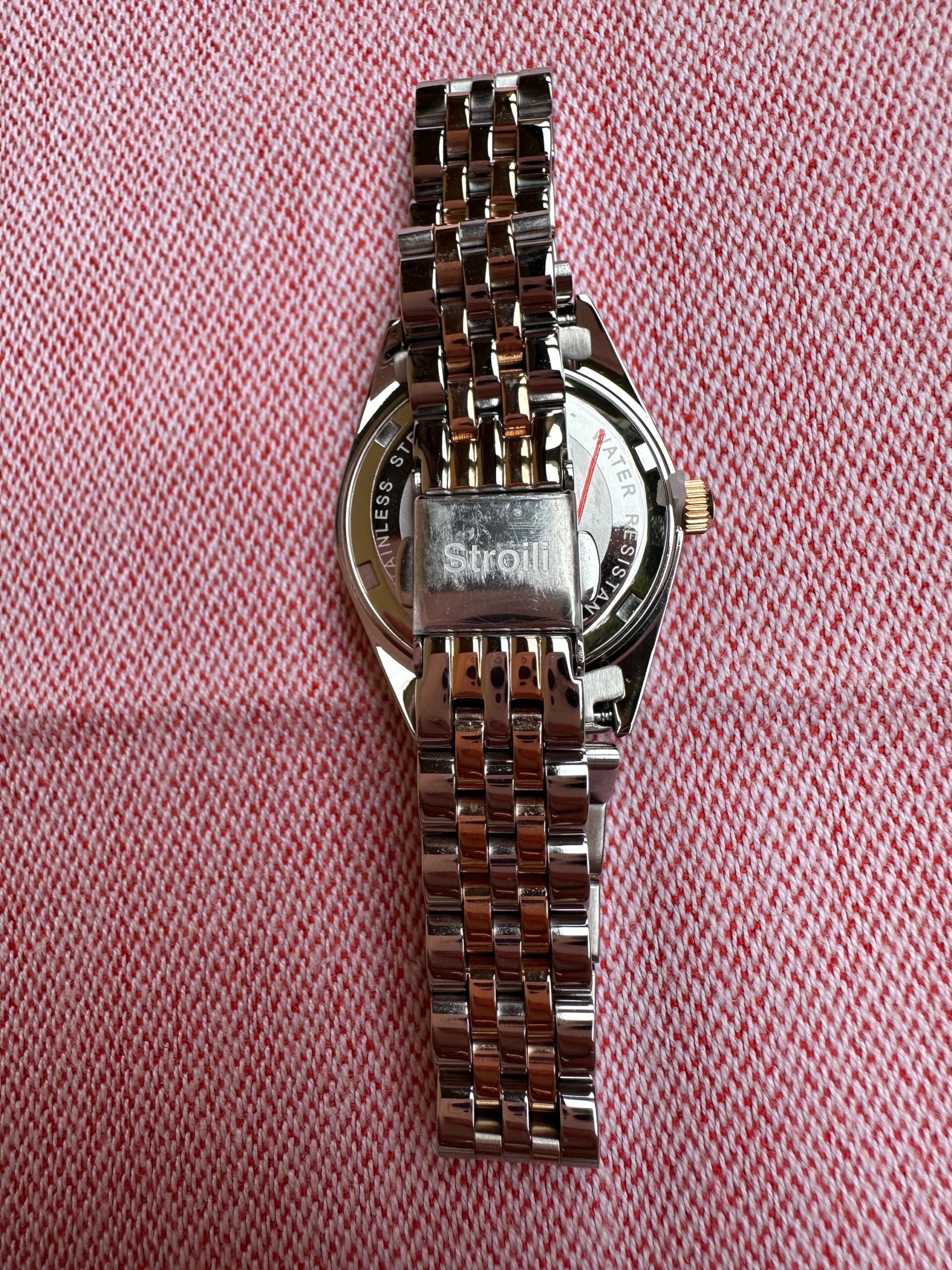 Wrist watch Stroili Gioielli Collection Positano/Luxury watch rhinestone/Wrist watch Stroili Gioielli/Silver gold watch with Swarovski - immagine 8