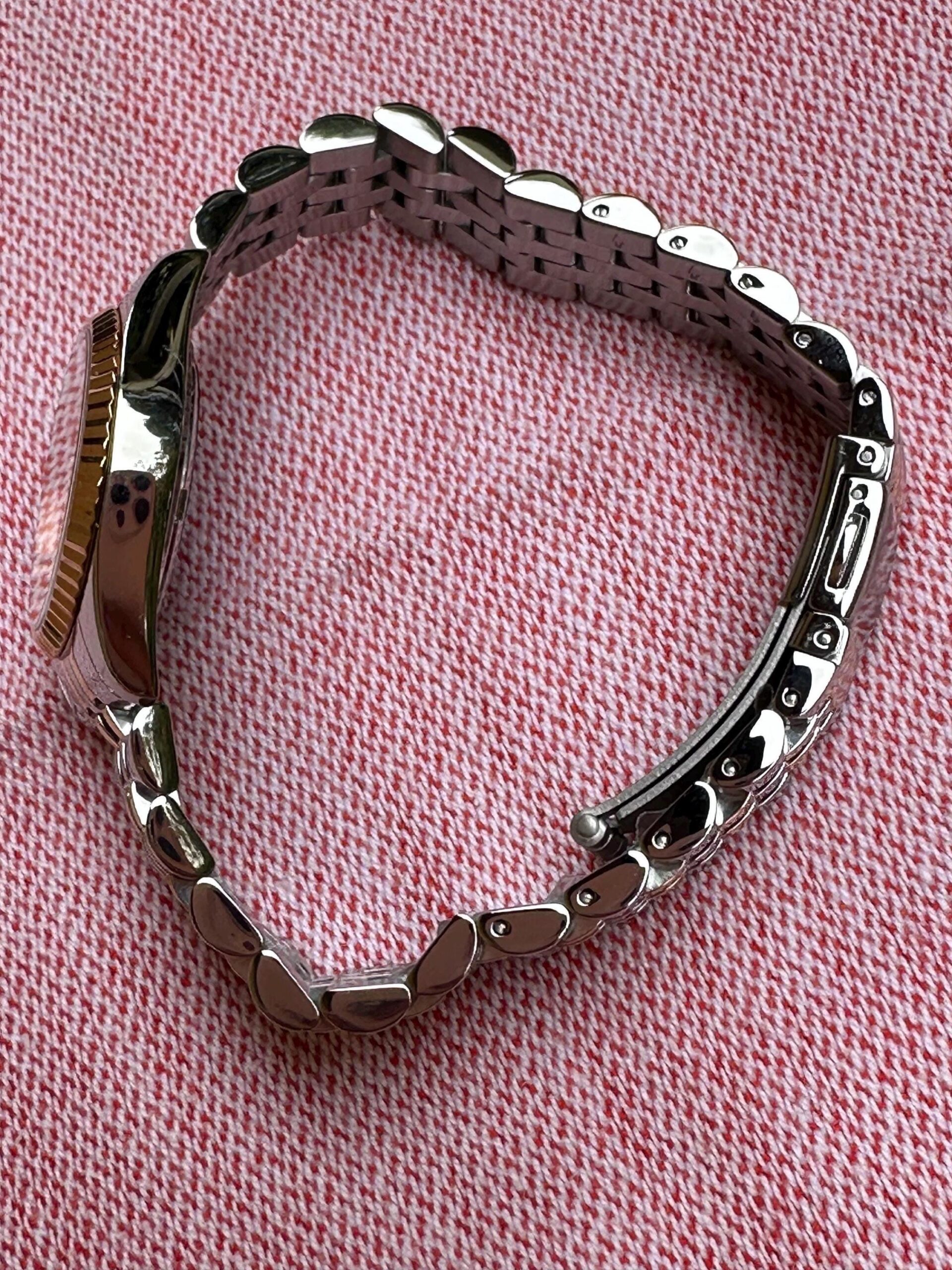 Wrist watch Stroili Gioielli Collection Positano/Luxury watch rhinestone/Wrist watch Stroili Gioielli/Silver gold watch with Swarovski - immagine 7