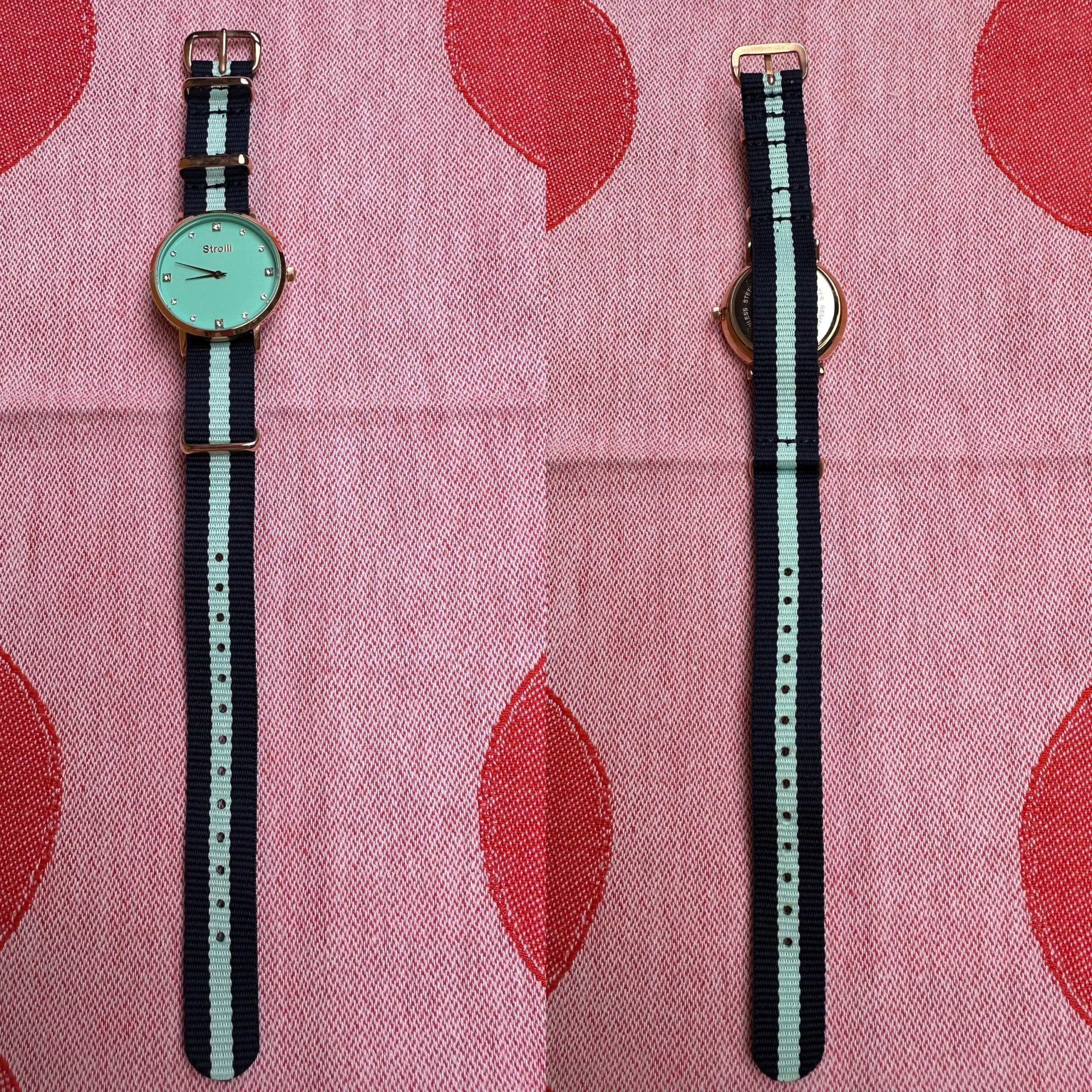 Wrist watch Stroili Gioielli Collection/Luxury watch rhinestone/Wrist watch Stroili Gioielli/Green watch with Swarovski - immagine 8