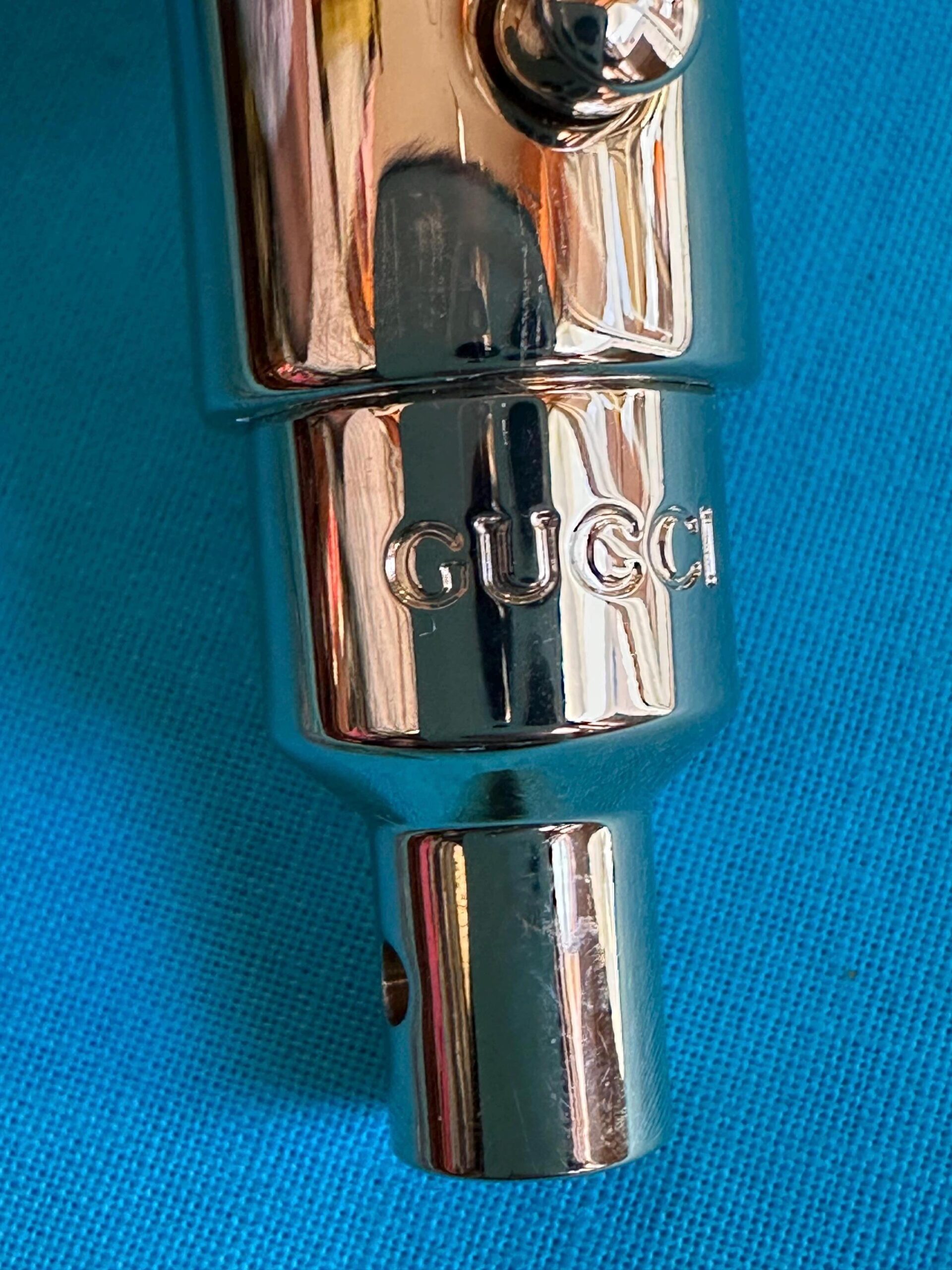 Vintage authentic bag closure metal/Gold closures metal/Design metal clousure G for bag/Accessories for bag/Closures for designer bags - immagine 4