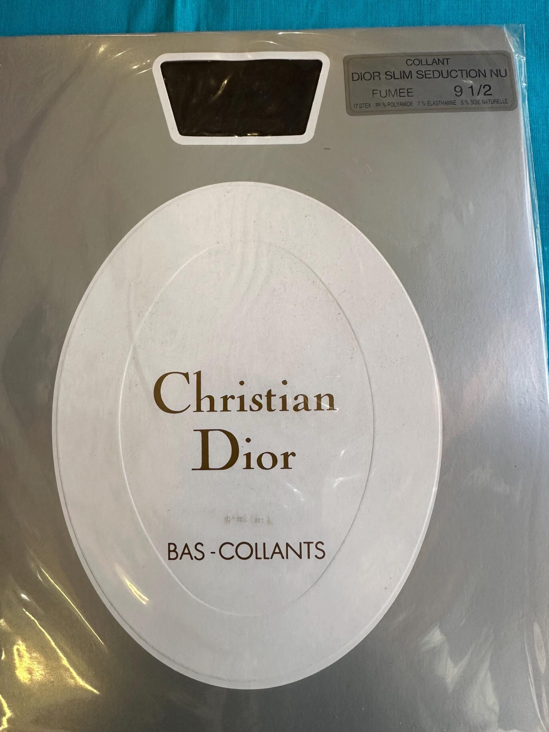 Vintage tights Christian Dior/Fumee tights CD/Rare low tights Paris Christian Dior/Nylon tights Dior - immagine 3